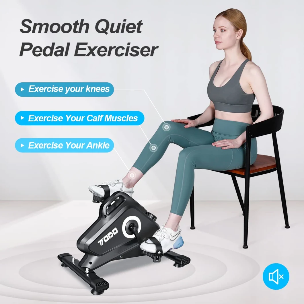Fitness Portable Mini Exercise Bike Under Desk Magnetic Pedal Exerciser for Home Office