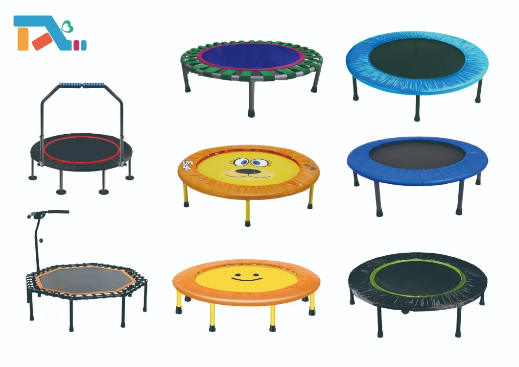 New Design Indoor Fitness Kids Safety Square Jumping Mini Trampoline