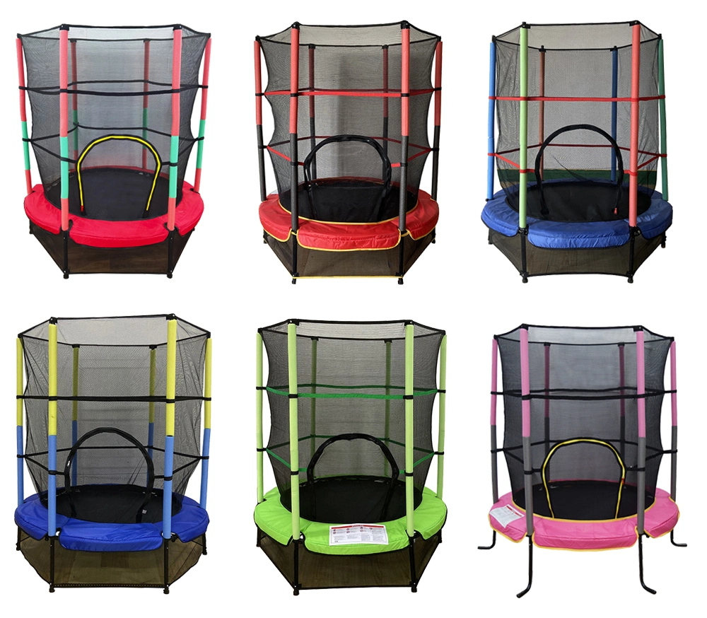 55inch Mini Kid Fitness Trampolines with Safety Net for Sale