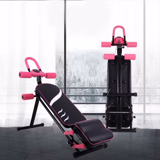 Pushup Stands Fitness Adjustable Weight Bench Home Gym Weight Lifting &amp; Sit up Abdominal Bench Flat Exercise Workout Bench Multi-Purpose Wyz21268